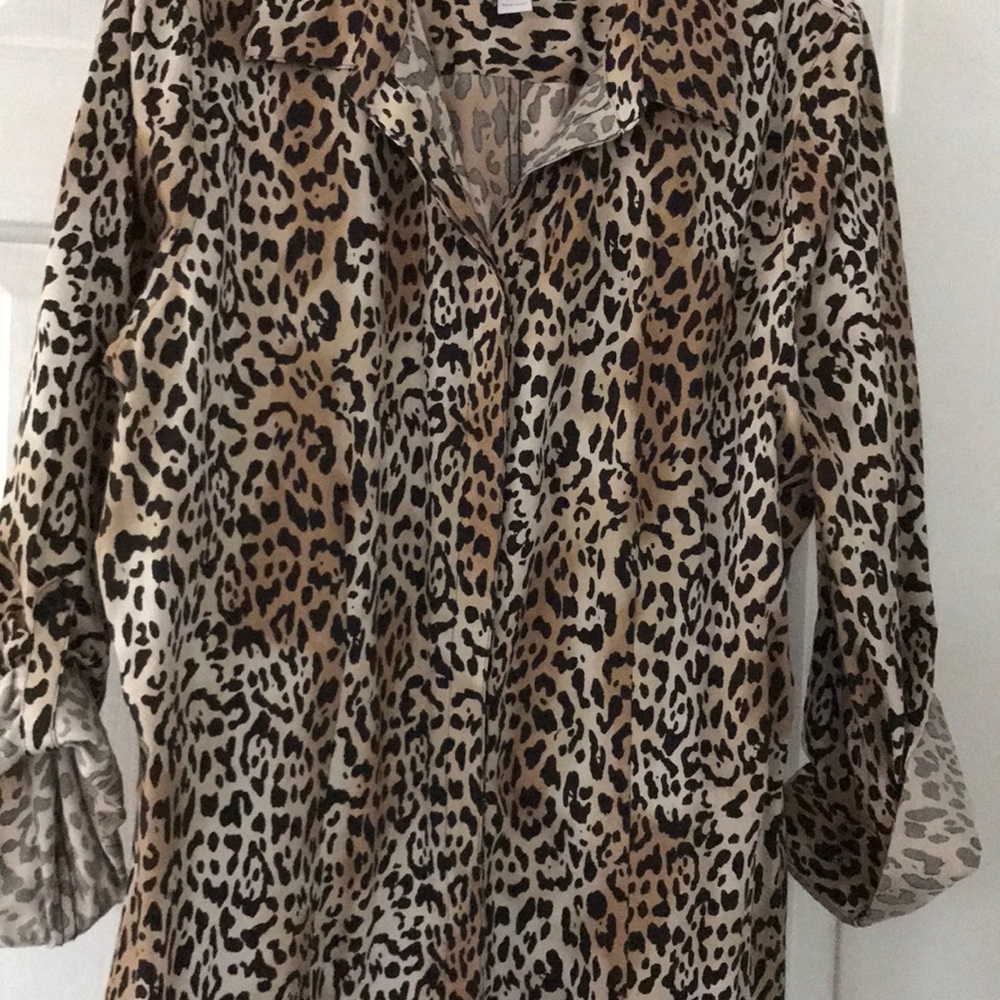 Chico’s Animal print long shirt